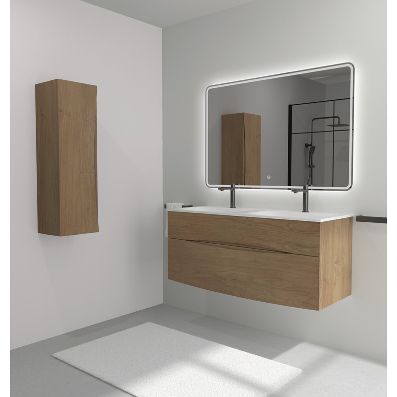 Danae 1400mm Double Vasque Chêne